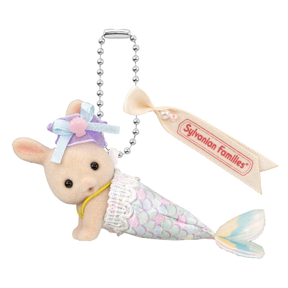 【JP】Sylvanian Families | Keychain Milk Rabbit Baby Crawling Mermaid