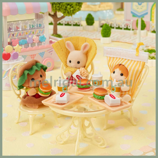 【JP】Sylvanian Families | 35th Baby Trio Hamburger Set