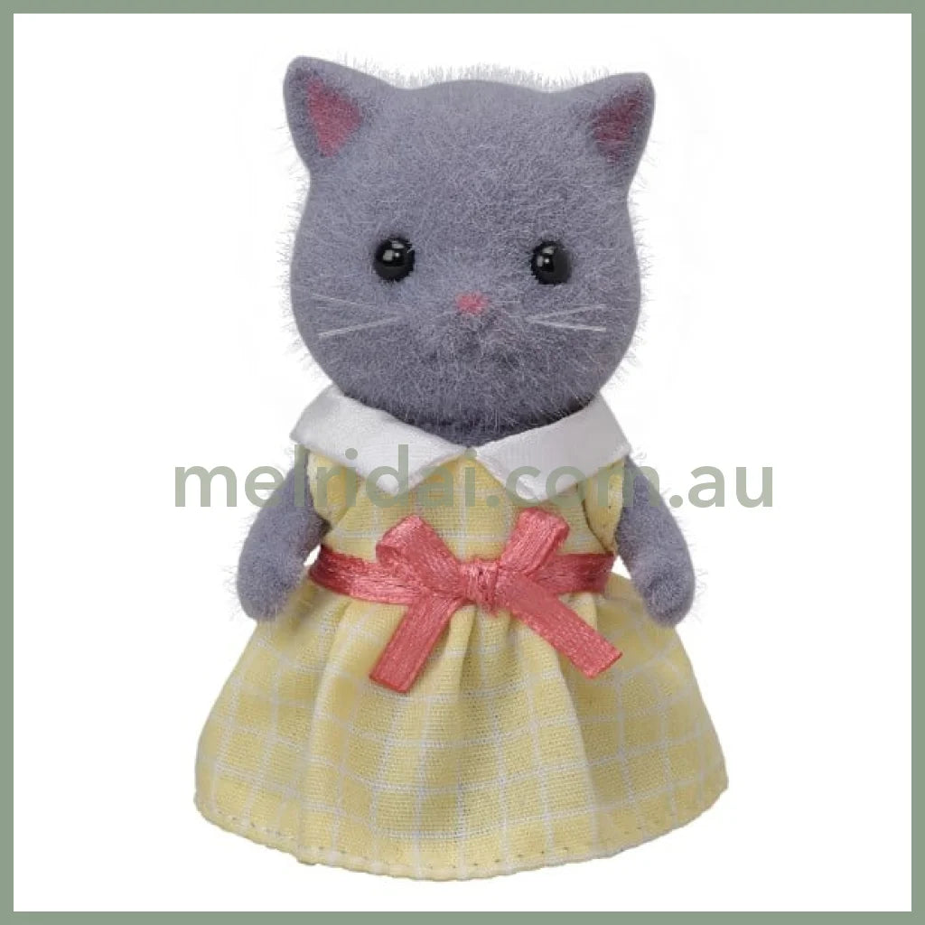 Sylvanian Families | Doll Persian Cat Girl W48×D42×H120Mm (Gray)