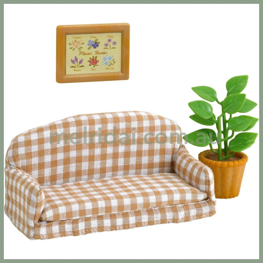 【JP】Sylvanian Families | Furniture Living Room Sofa Set W78 x H115 x D48 mm