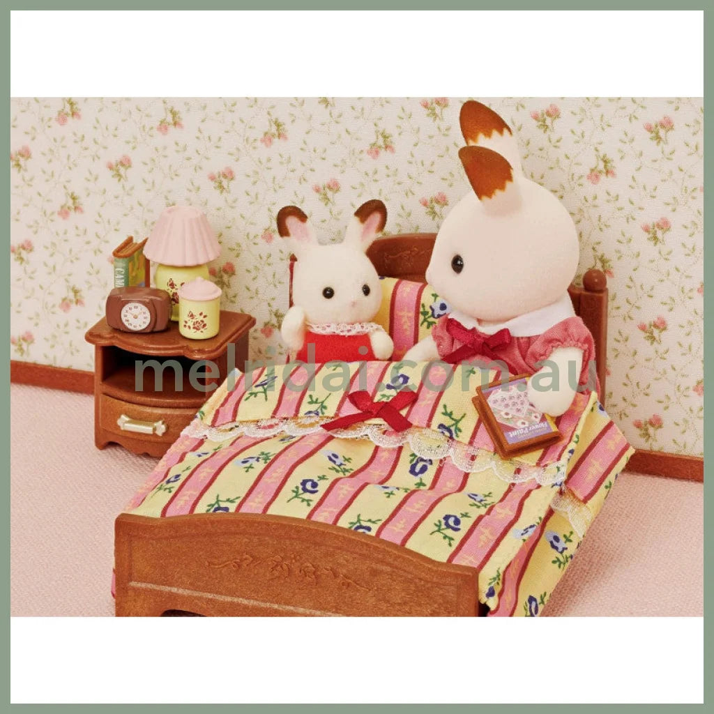 【JP】Sylvanian Families | Furniture Semi-Double Bed Set W97 x H128 x D61 mm