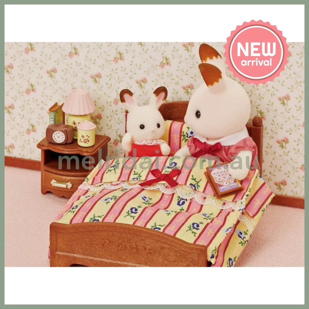 【JP】Sylvanian Families | Furniture Semi-Double Bed Set W97 x H128 x D61 mm
