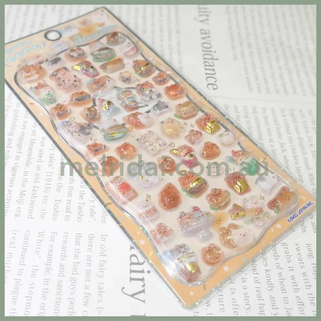 Kamio Japan | 3D Puffy Stickers Die-cut Pop Seal H205×W95×D6mm (Yam Yam)