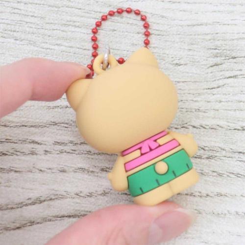 SANRIO | Hello Kitty PVC Mascot Keychain 45×30×25mm (Y2K Tan)
