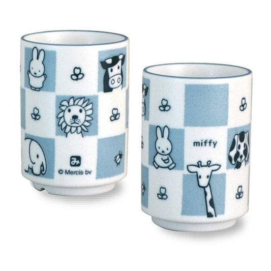 【Made in Japan】Miffy | Teacup Hot Water Cup Φ75×H102mm (Animal Blue)