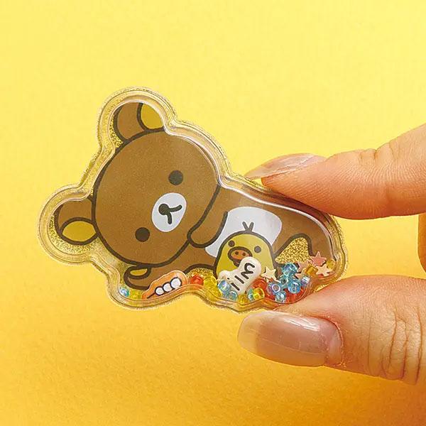San-X | Rilakkuma Goodnight Air-in Mascot Sticker 200×95mm (Back in the Day Honey)