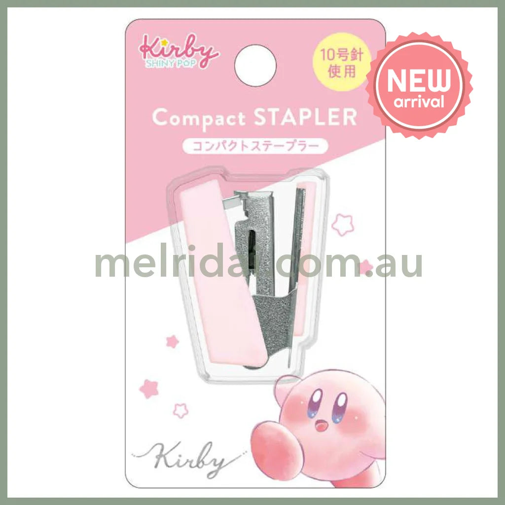 Kirby | Mini Compact Stapler 38×17×25mm (Light Pink Star)