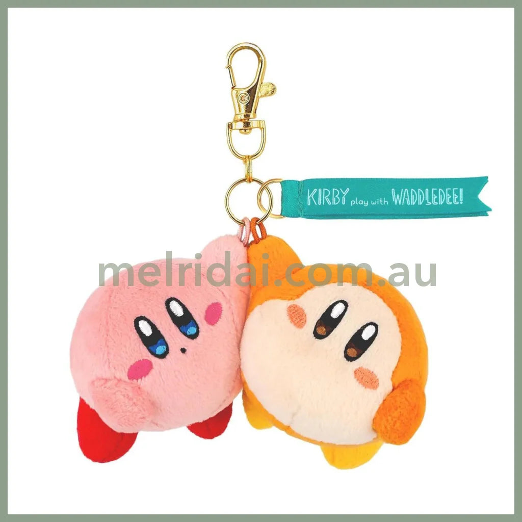 Kirby Plush Keychain Mascot Keychain Bag Charm 120 × 75 × 70mm (Play with  Waddle Dee)