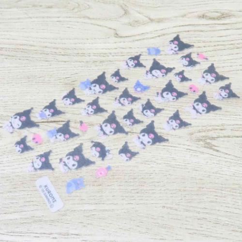 SANRIO | Fluffy Felt Sticker 90x175x1mm (Kuromi)