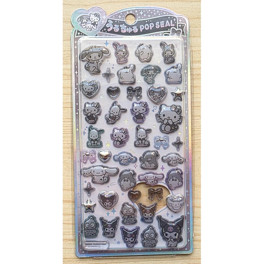 CRUX | SANRIO UruChuru Pop Seal Pop Sticker 165×80×2mm (Silver)