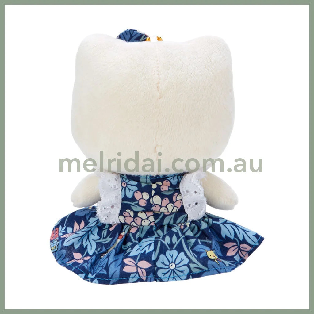 Liberty Fabrics X Sanrio | Hello Kitty Mascot Holder Keychain 9×5.5×13.5Cm (50Th Anniversary)