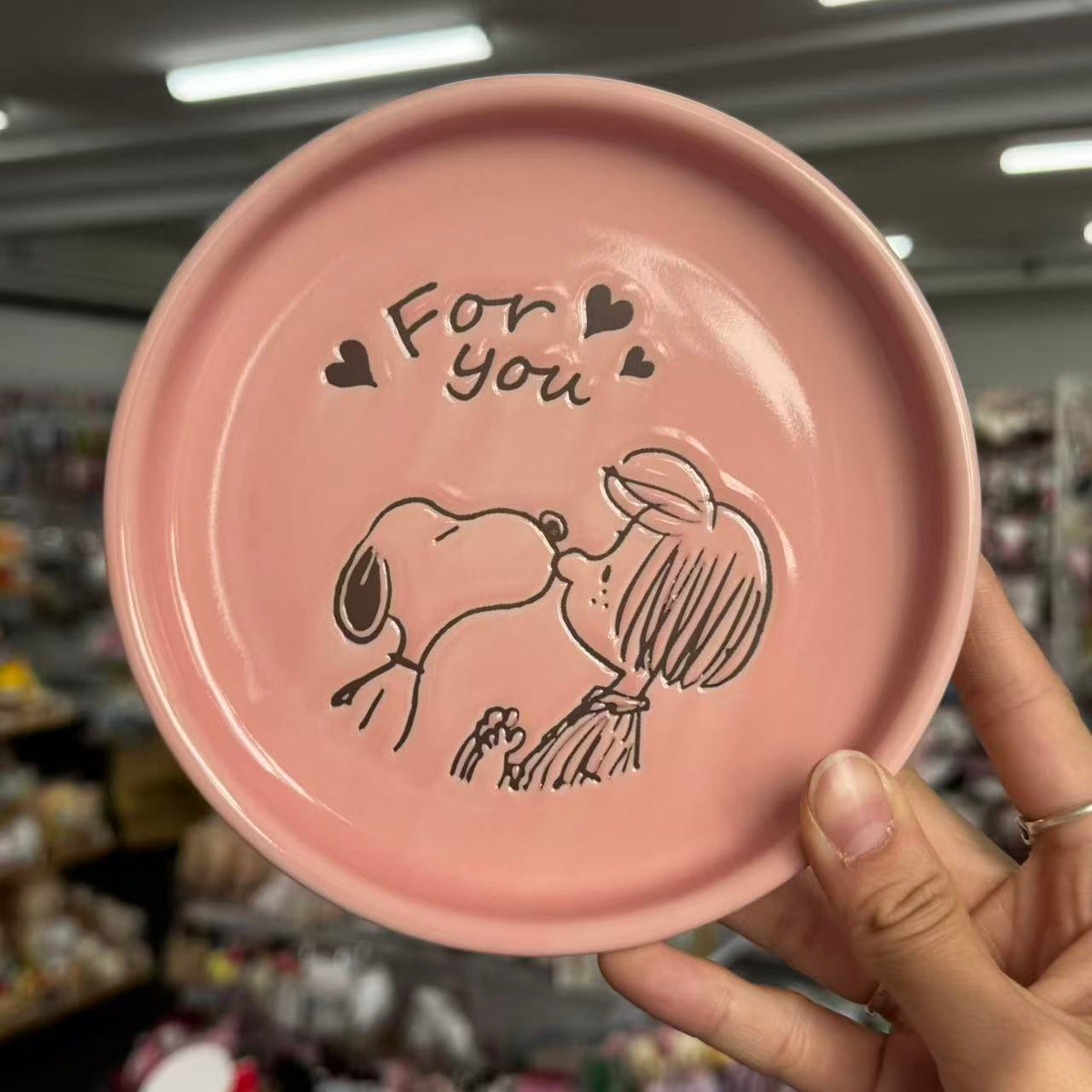 PEANUTS | Snoopy Plate (Pink)