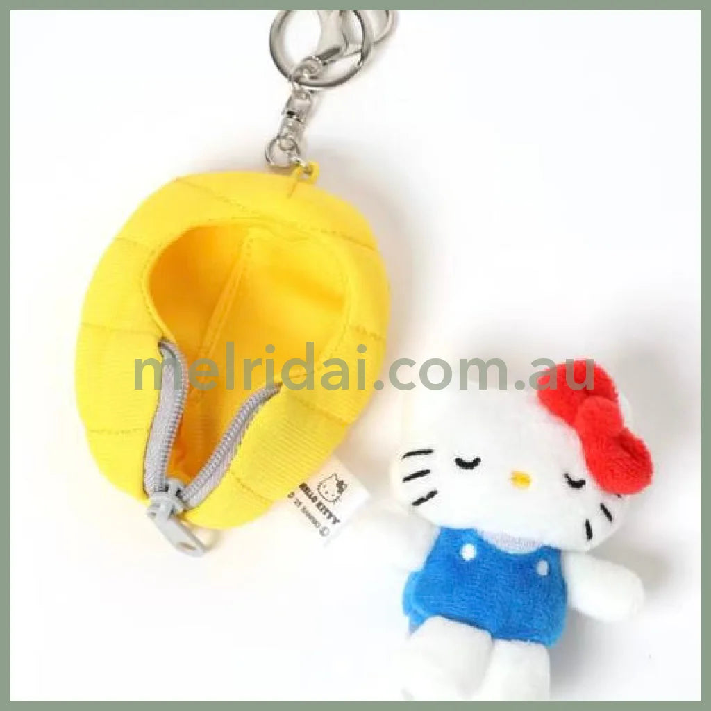 Me% x Hello Kitty | Mini Mascot Holder Plush Keychain 13cm 4th Ver. (Camping)