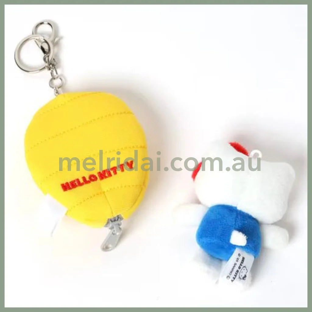 Me% x Hello Kitty | Mini Mascot Holder Plush Keychain 13cm 4th Ver. (Camping)