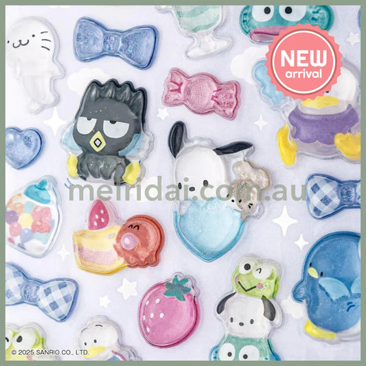 Bonbon Drop | Sanrio Hapidanbui Boys Gingham Seal 3D Sticker 95×170×5mm