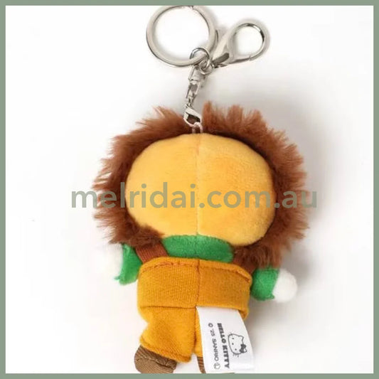 【Limit 1 / Customer】Me% x Hello Kitty | Mini Mascot Holder Plush Keychain 13cm 4th Ver. (Lion)