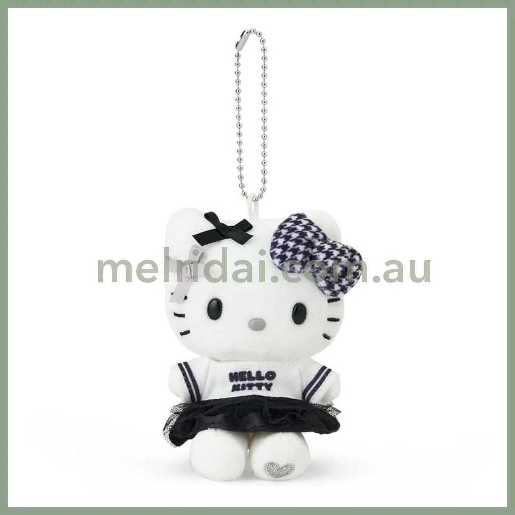 【Limit 1/customer】SANRIO | Hello Kitty Mascot Holder Plush Keychain 5.0 x 7.9 x 13.5cm (Monotone)