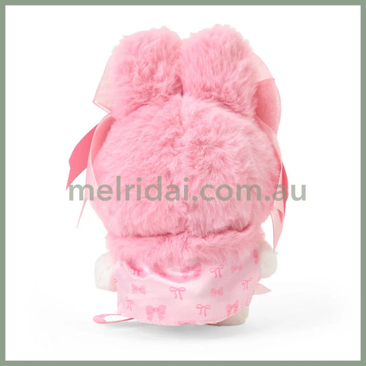 【Limit 1 / customer】SANRIO | Ribbon Princess My Melody Mascot Holder Plush Keychain 10.5×7×18.5cm (Birthday 50th