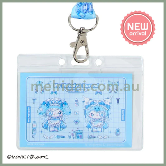 【Limit 1】SANRIO x MU DOLLY MIX | My Melody x Kuromi Blue Neck Strap 102×01×77mm (Card) & 900mm (Strap)