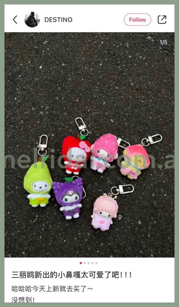 Sanrio | Secret Keychain Blind Box (Yellow)