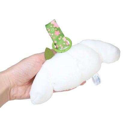 SANRIO | Cinnamoroll Face Tag Mascot Holder Plush Keychain 60x110x90mm (Matcha Kimono)