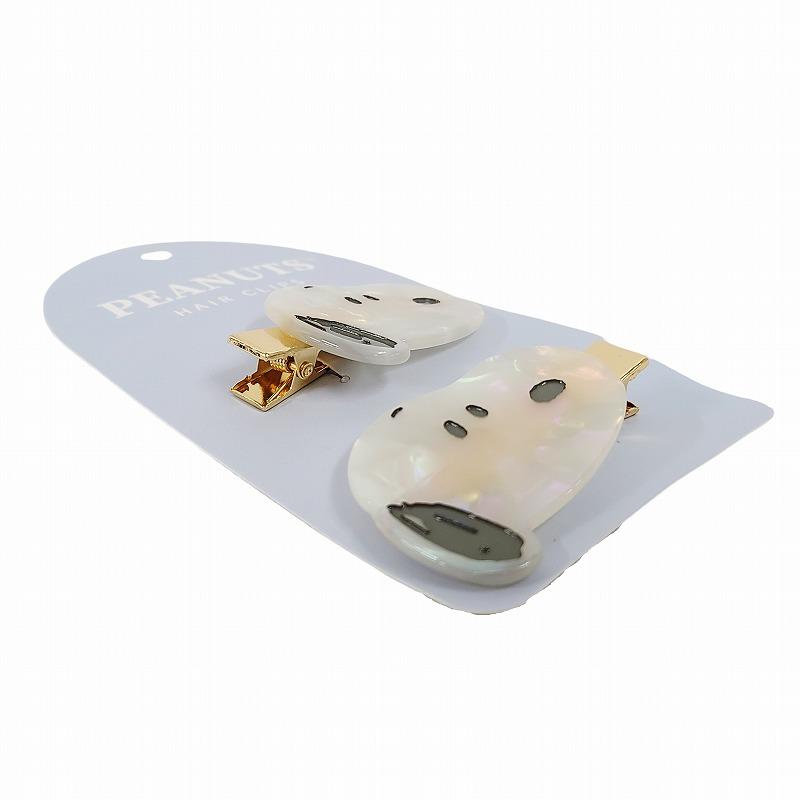 Peanuts | Snoopy Shell Holographic Acrylic Hair Clip Set 60×33mm (Face)