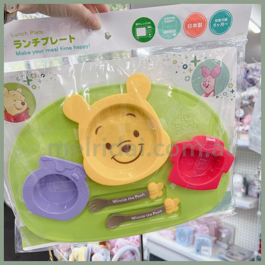 Made In Japandisney Babywinnie The Pooh Icon Baby Kids Tableware Dishes Plate Set 5