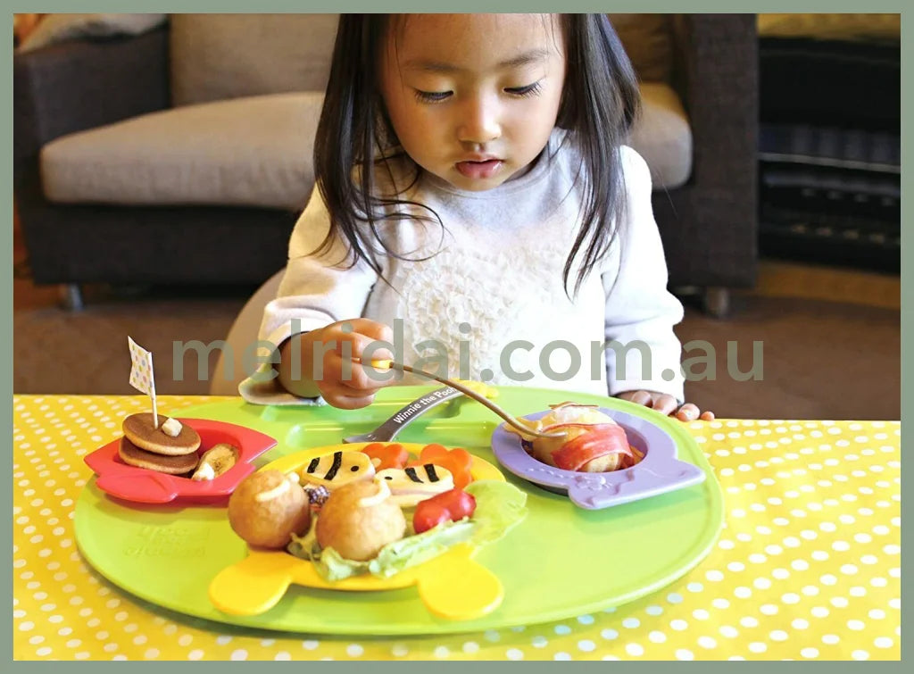 Made In Japandisney Babywinnie The Pooh Icon Baby Kids Tableware Dishes Plate Set 5