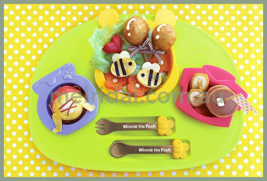 Made In Japandisney Babywinnie The Pooh Icon Baby Kids Tableware Dishes Plate Set 5