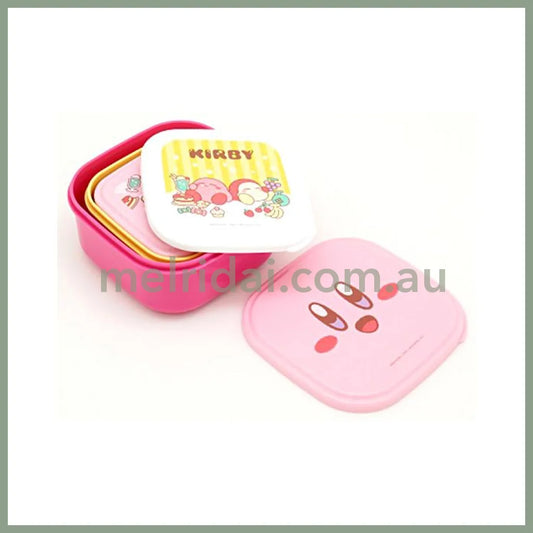 【Made in Japan】Kirby | Nesting Food Storage Container 3pcs Set