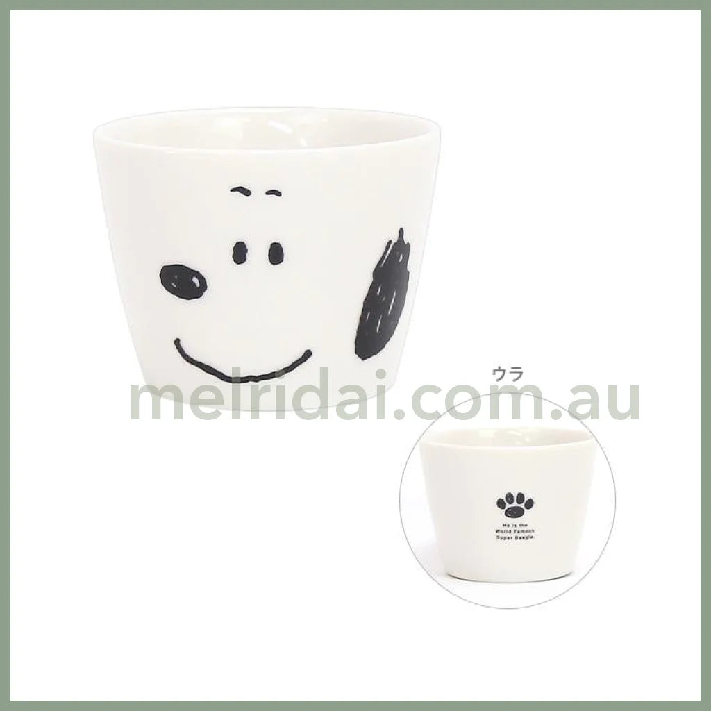 Made In Japanpeanutssnoopy Ceramics Spoon/Small Dish/Cup / // Cup-Snoopy