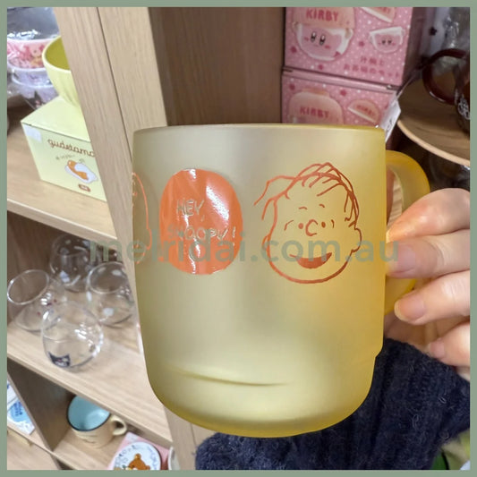 【Made in Japan】PEANUTS | Snoopy Clear Cup Mug 300ml (Yellow)