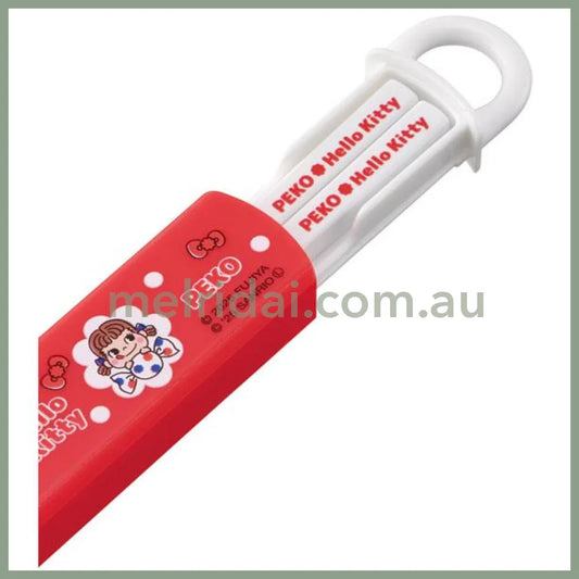 【Made in Japan】PEKO×Hello Kitty | Dishwasher-safe Chopstick and Chopstick Case Set 16.5cm