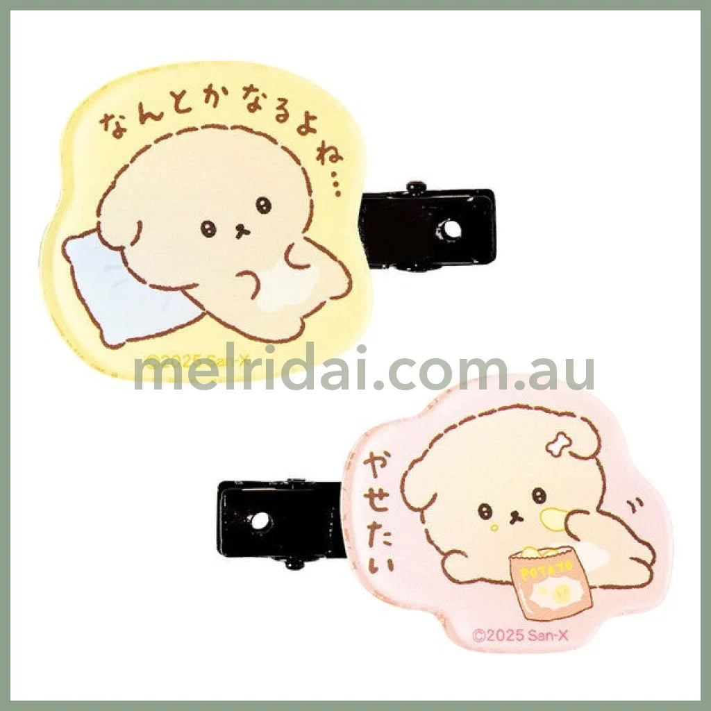 【Made in Japan】SAN-X | Bangs Clip Set Hair Clip H40×W40×D4mm (Ishiyowa-chan/Ishiyowachan)