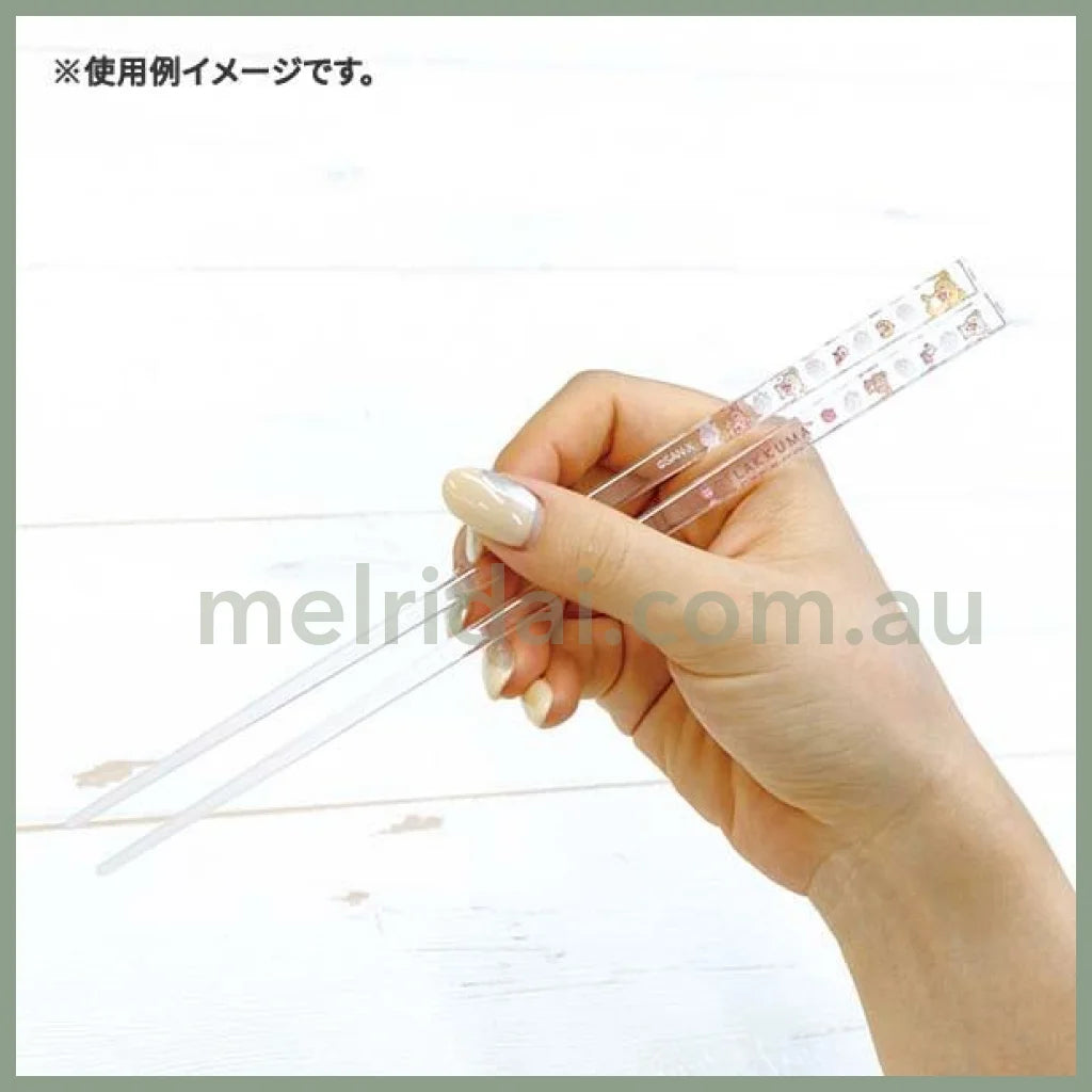 【Made In Japan】San - X | Clear Chopsticks 21Cm (Korilakkuma Full Of Strawberry Day) 轻松熊