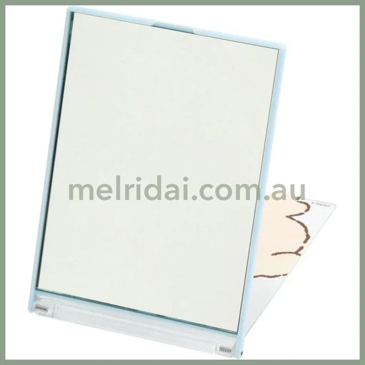 【Made in Japan】SAN-X | Stand Mirror Folding Mirror 140 × 102mm (Ishiyowa-chan/Ishiyowachan Daily Life Face & Bone)