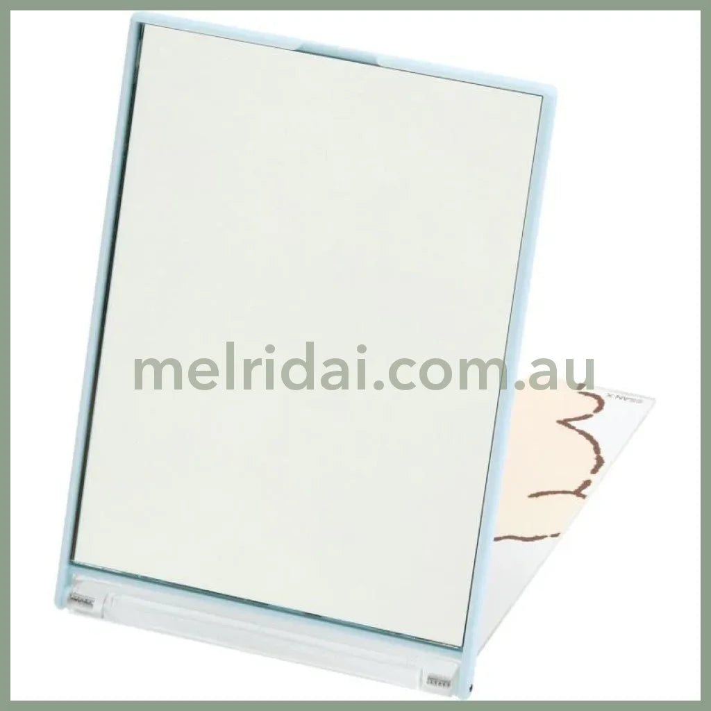 【Made in Japan】SAN-X | Stand Mirror Folding Mirror 140 × 102mm (Ishiyowa-chan/Ishiyowachan Daily Life Face & Bone)
