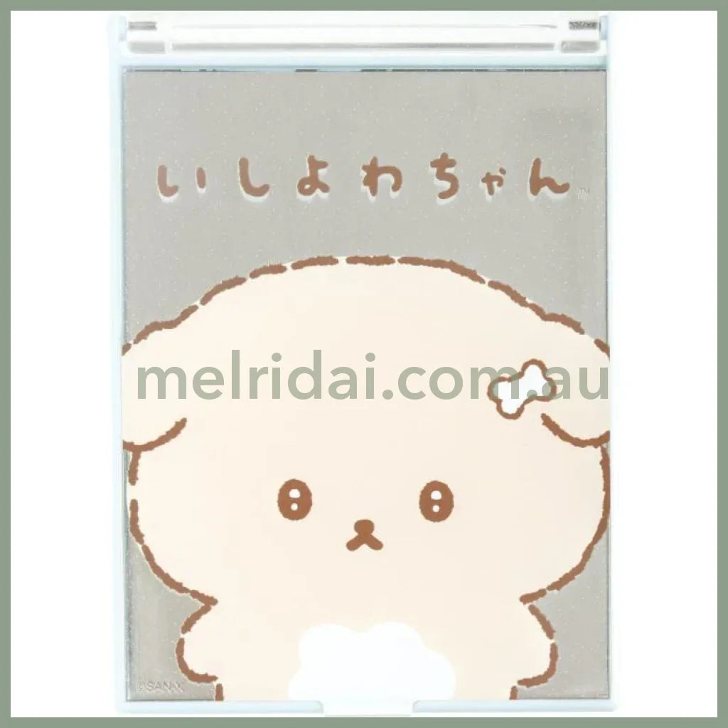 【Made in Japan】SAN-X | Stand Mirror Folding Mirror 140 × 102mm (Ishiyowa-chan/Ishiyowachan Daily Life Face & Bone)