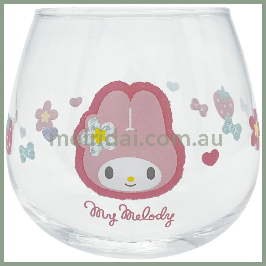 【Made In Japan】Sanrio | Swaying Glass Tumbler (Hana Series) Φ8.6 X H7.8Cm 日本三丽鸥