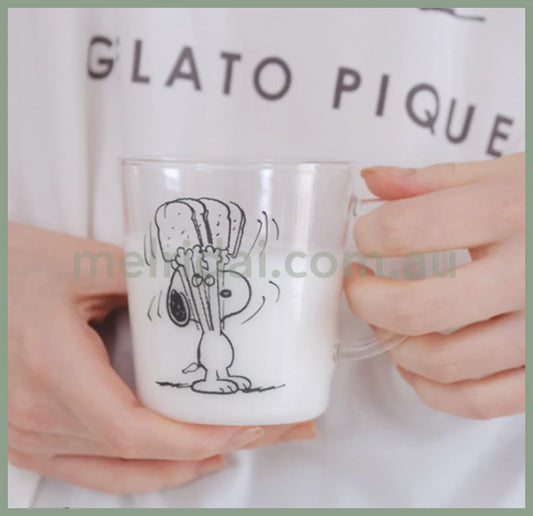 Made In Japanpeanuts X Gelato Piuquesnoopy Glass Mug
