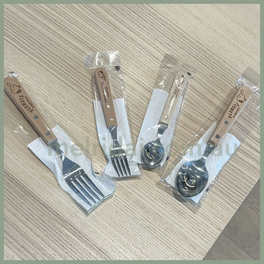Made In Japanpeanutssnoopy Morning Series Spoon Fork