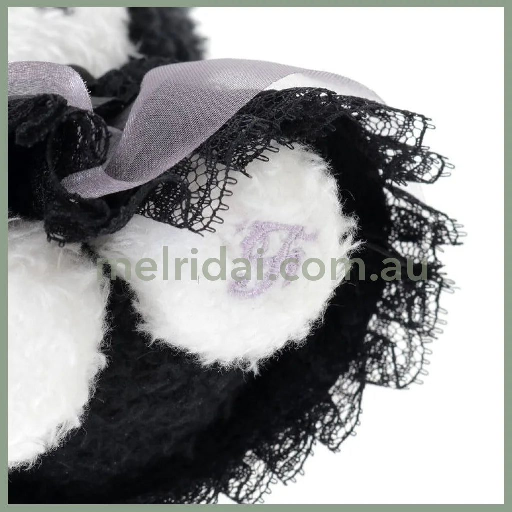 Maison de FLEUR × Kuromi | Black Mascot Holder Bag Charm Plush Keychain 120x90mm
