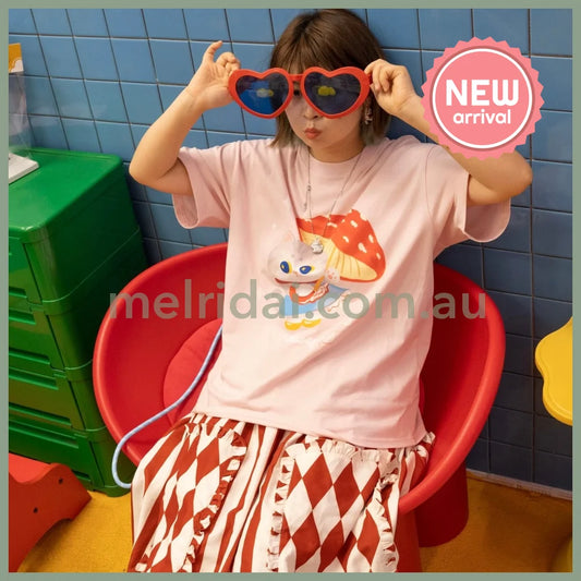 MEWJI♡ Cat Tee T-shirt (Pink)