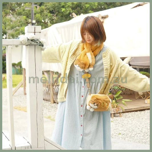 MEWJI♡ Fluffy Mascot Scarf 88 x 16cm (Cat - Bread)