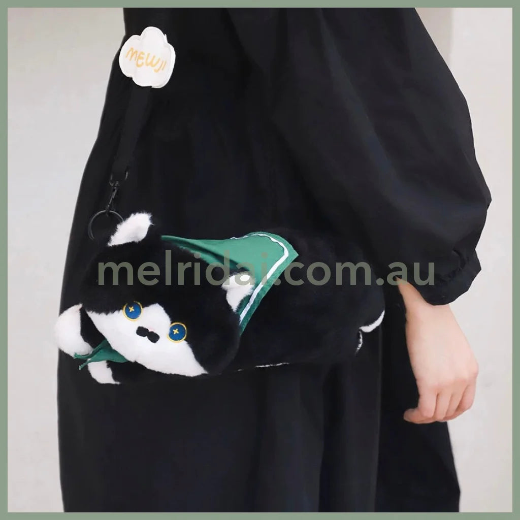 Mewji Fluffy Shoulder Bag(Bk)