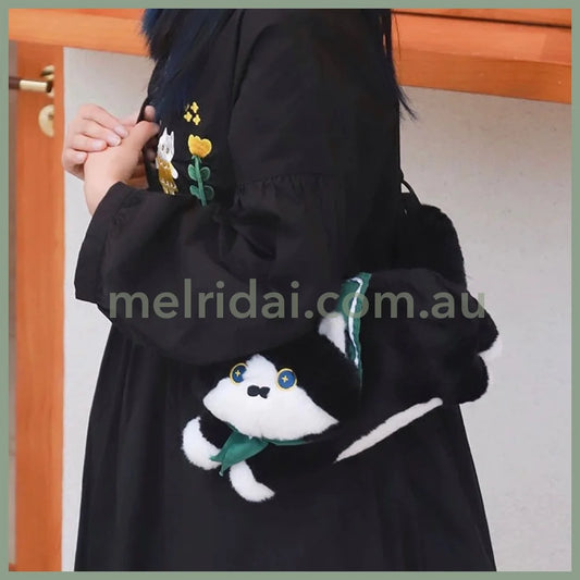 Mewji Fluffy Shoulder Bag(Bk)