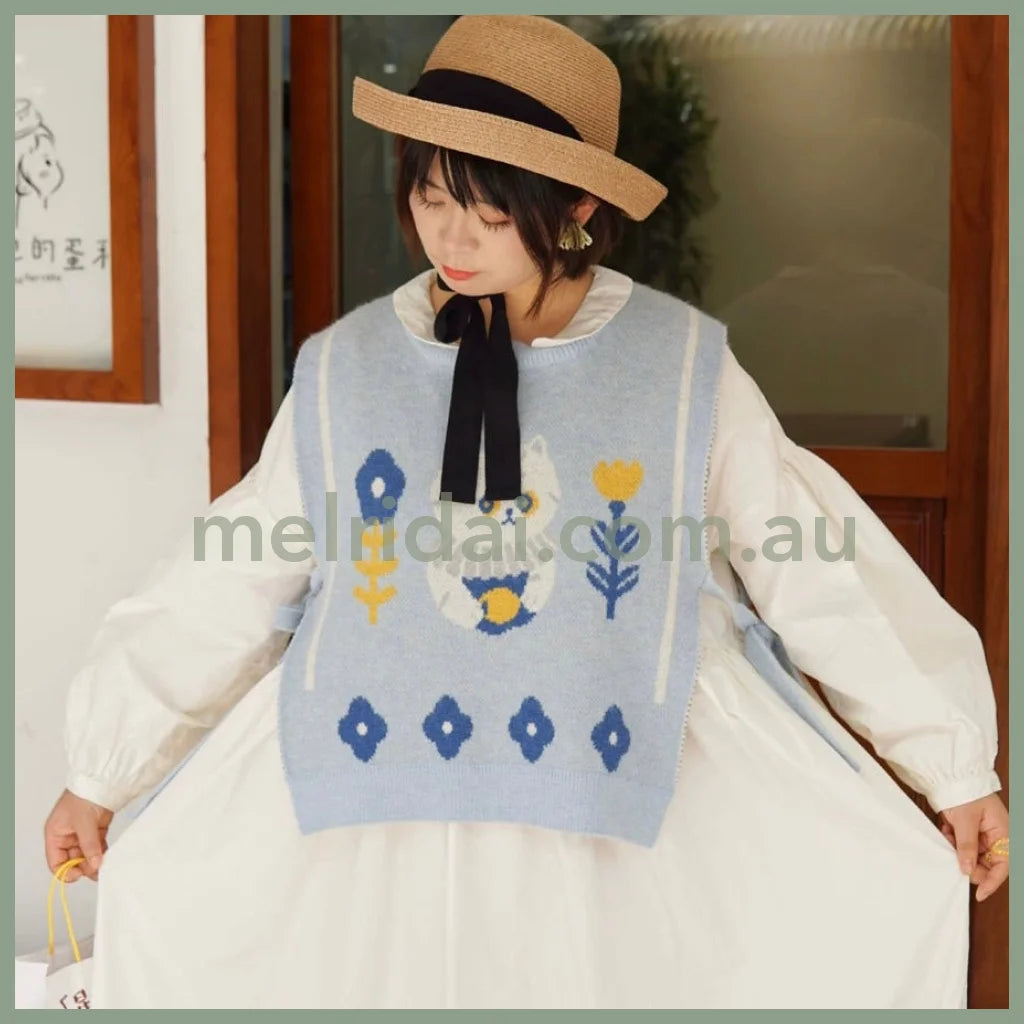 Mewji Knitting Vest (Bu)