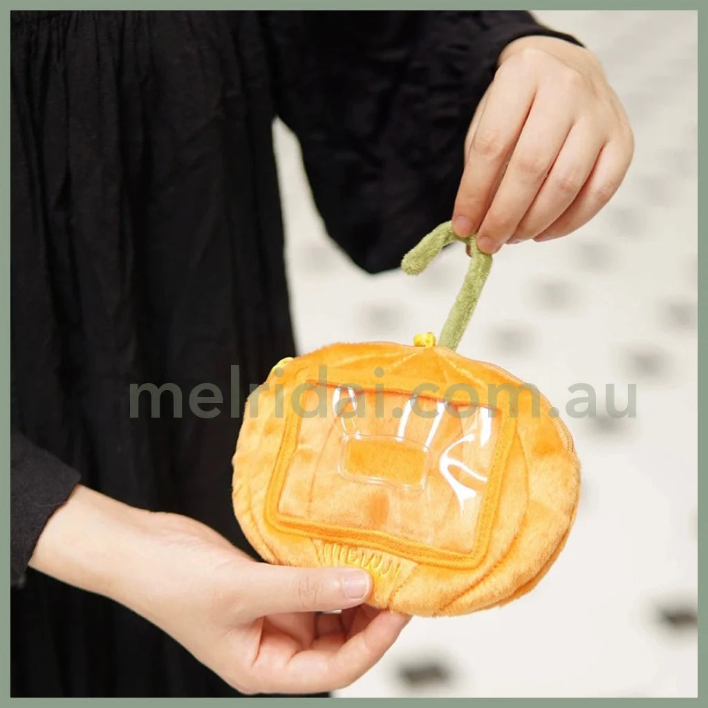 Mewji Pumpkin Coin Purse Keychain //
