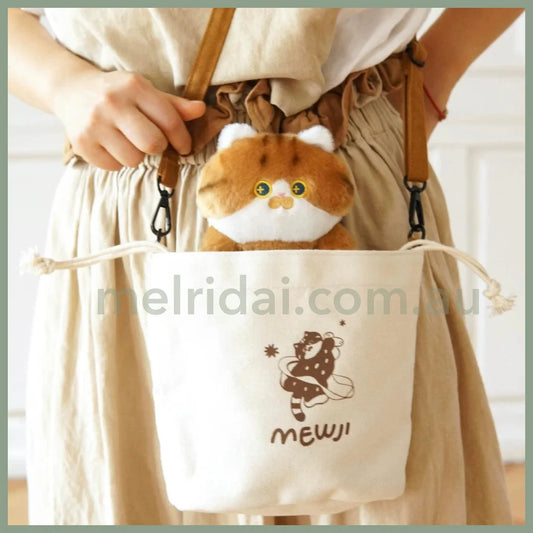 Mewjishoulder Bag With Cat Plush Toy