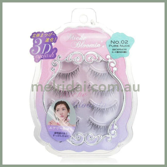Miche Bloomin | Eyelashes 4 Pairs 3D 02 Pure Nude